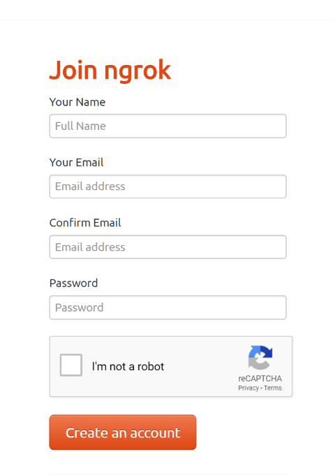 Create an ngrok account